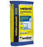 Weber-Vetonit 4350 наливной пол 25 кг