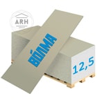 Волма ГКЛ (12.5) 2500х1200х12,5 мм гипсокартон