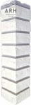 Угол наружный Holzplast Wandstein Кирпич 595х160мм белый