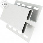 Н-профиль соединительный Holzplast Holzsiding белый 3020мм