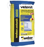 Weber-Vetonit 6000 ровнитель для пола быстротвердеющий
